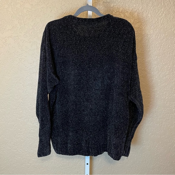 Vintage Northern Isles Gray Grandpa Sweater Medium - Picture 9 of 11